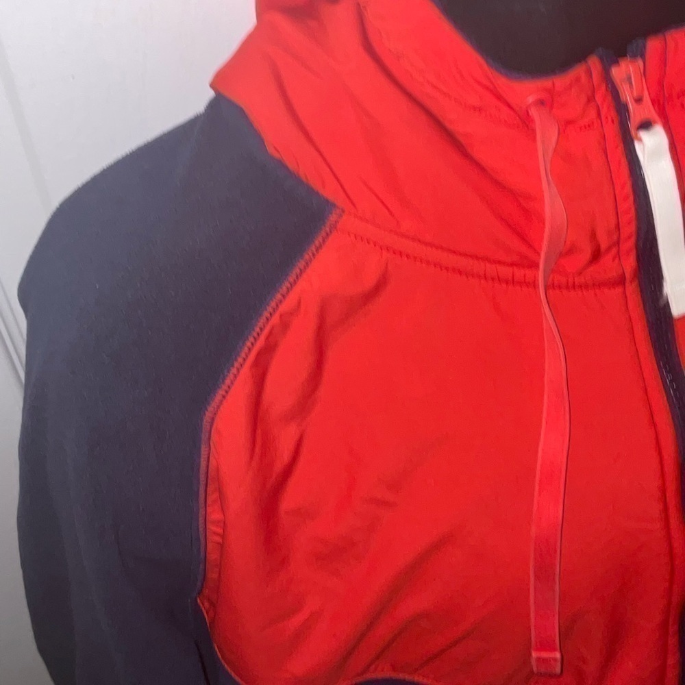 Nike NSW Polar Fleece Wind-runner 929114 451 Navy/White-Red New Men's Size 2XL - Picture 7 of 8